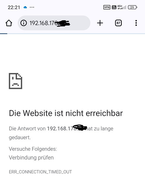 Fehlermeldung